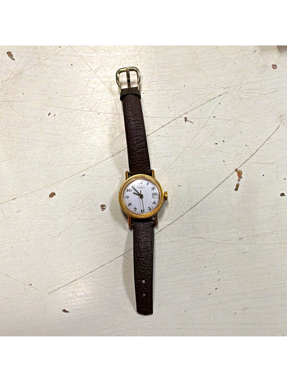 Vintage 1975 Timex Mechanical Women's Watch Face 1056 0175 - RUNNING / NO BAND